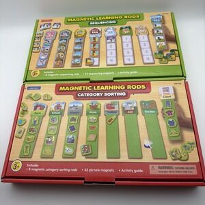 Set Of 2 Lakeshore Learning Magnetic Learning Rods Sequencing & Sorting/Missing!